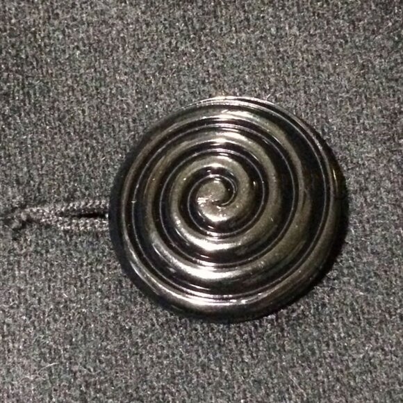 Koret Women's Vintage Black Lined Suit Jacket / Blazer - 100% Wool - Sz 12 - Picture 10 of 11